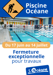 Fermeture piscine Océane Machecoul Saint Même juin-juillet 2024 - Sud Retz Atlantique Communauté