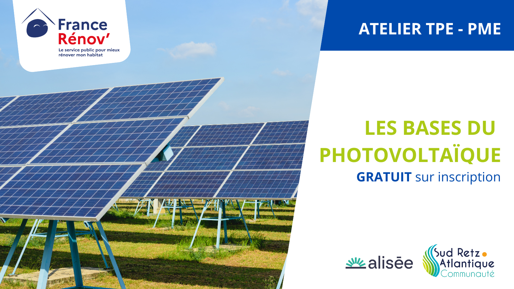 [France Rénov] Atelier PRO « Les bases du photovoltaïque » 20 SEPTEMBRE