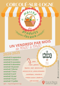 Flyer marché de produits locaux - La mine au tri - Corcoué sur Logne